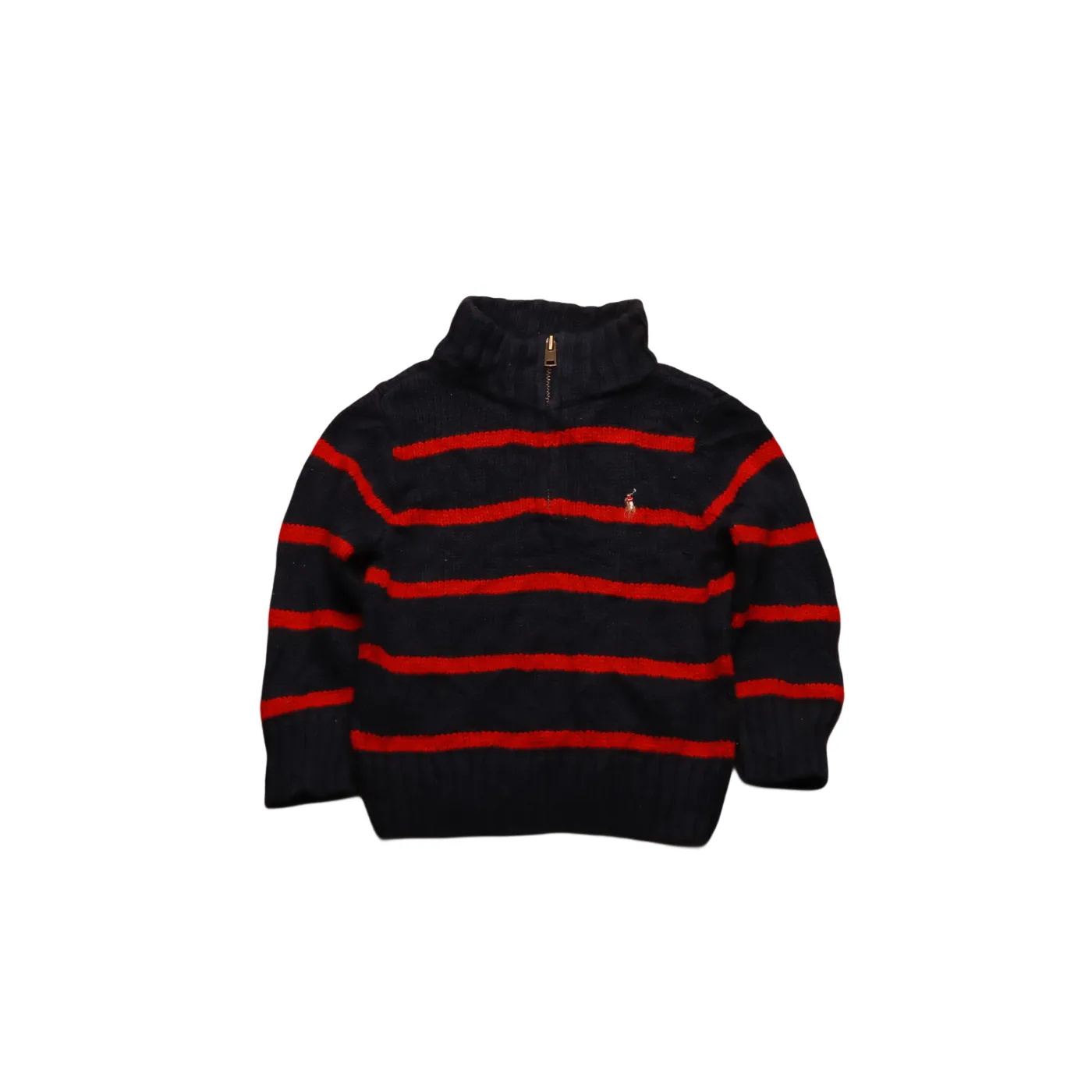Ralph Lauren Kids 1/4 Zip Knitwear Jumper Multi Age 12M