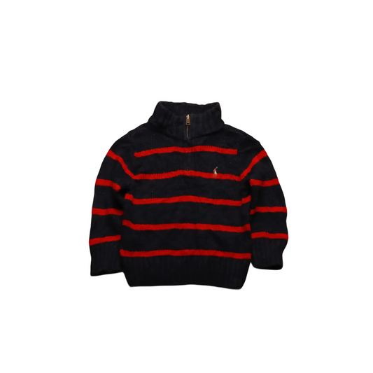 Ralph Lauren Kids 1/4 Zip Knitwear Jumper Multi Age 12M