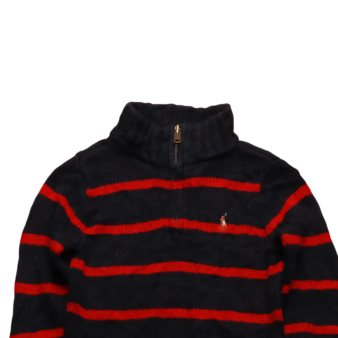 Ralph Lauren Kids 1/4 Zip Knitwear Jumper Multi Age 12M