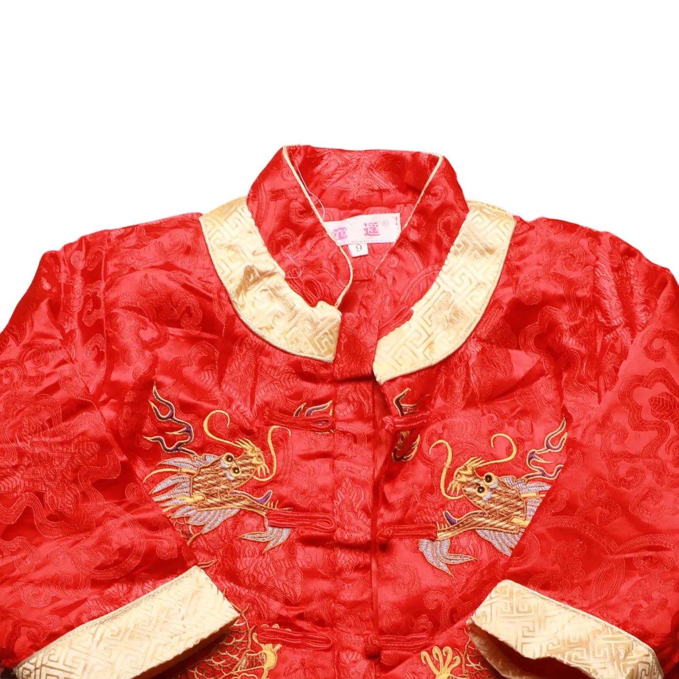 Unbranded Kids Chinese Kimono Red Age 9Y