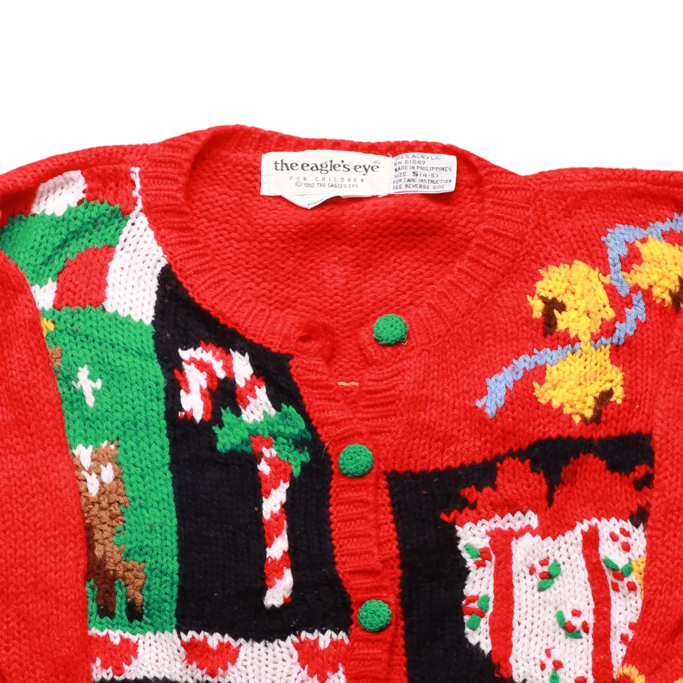The Eagles Eye Kids Hand Knitted  Cardigan Multi Age 4-5Y