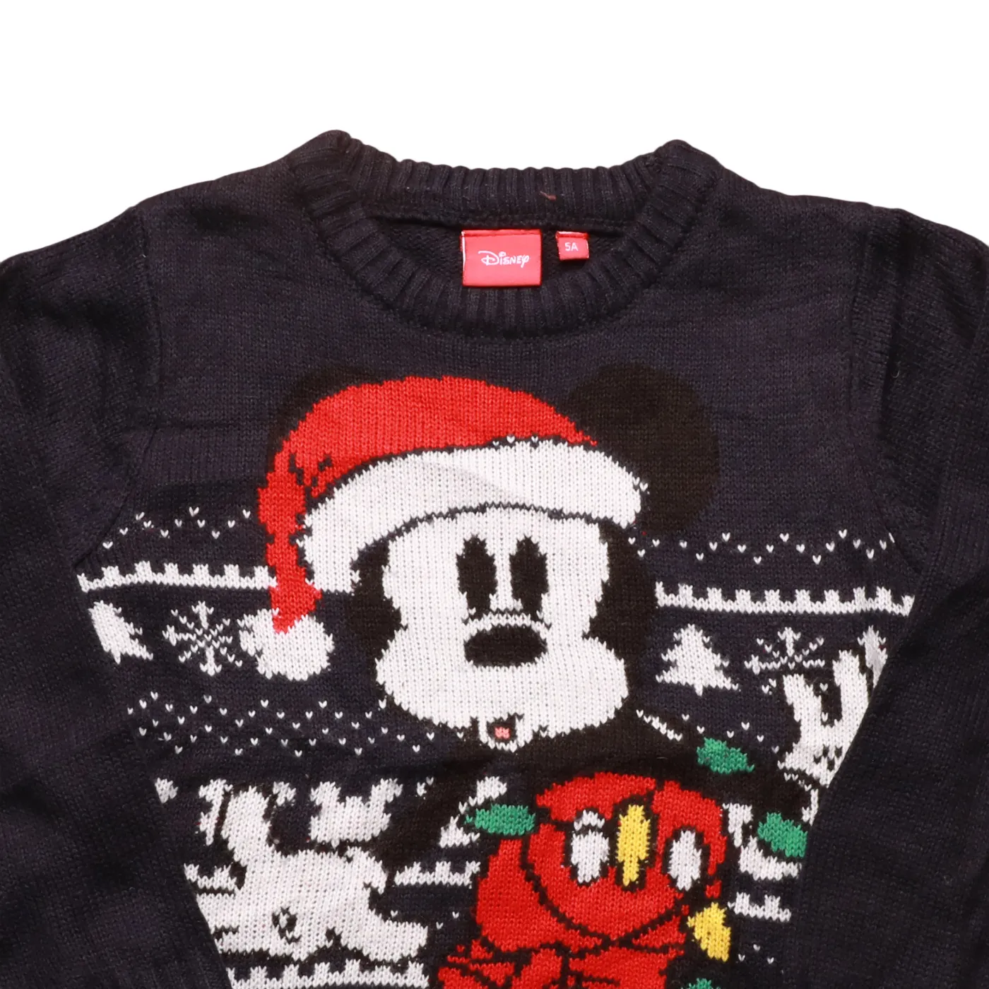 Disney Kids Christmas Knitwear Jumper Blue Age 5Y
