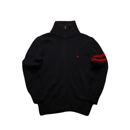 Ralph Lauren Kids 1/4 Zip Knitwear Jumper Blue Age 5Y