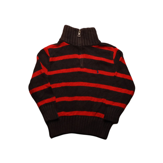 Ralph Lauren Kids 1/4 Zip Knitwear Jumper Multi Age 3Y