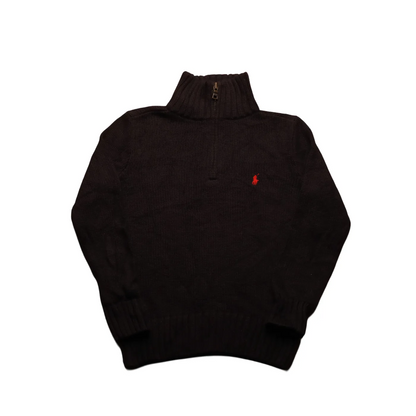Ralph Lauren Kids 1/4 Zip Knitwear Jumper Blue Age 5Y