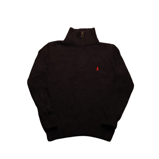 Ralph Lauren Kids 1/4 Zip Knitwear Jumper Blue Age 5Y