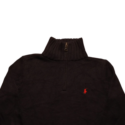 Ralph Lauren Kids 1/4 Zip Knitwear Jumper Blue Age 5Y