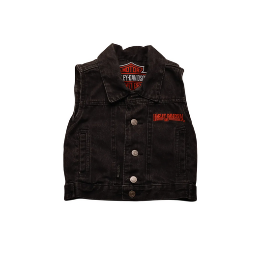 Harley Davidson Kids Vest Jacket Grey Age 4Y