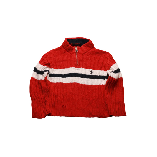 Ralph Lauren Kids 1/4 Zip Knitwear Jumper Multi Age 18M