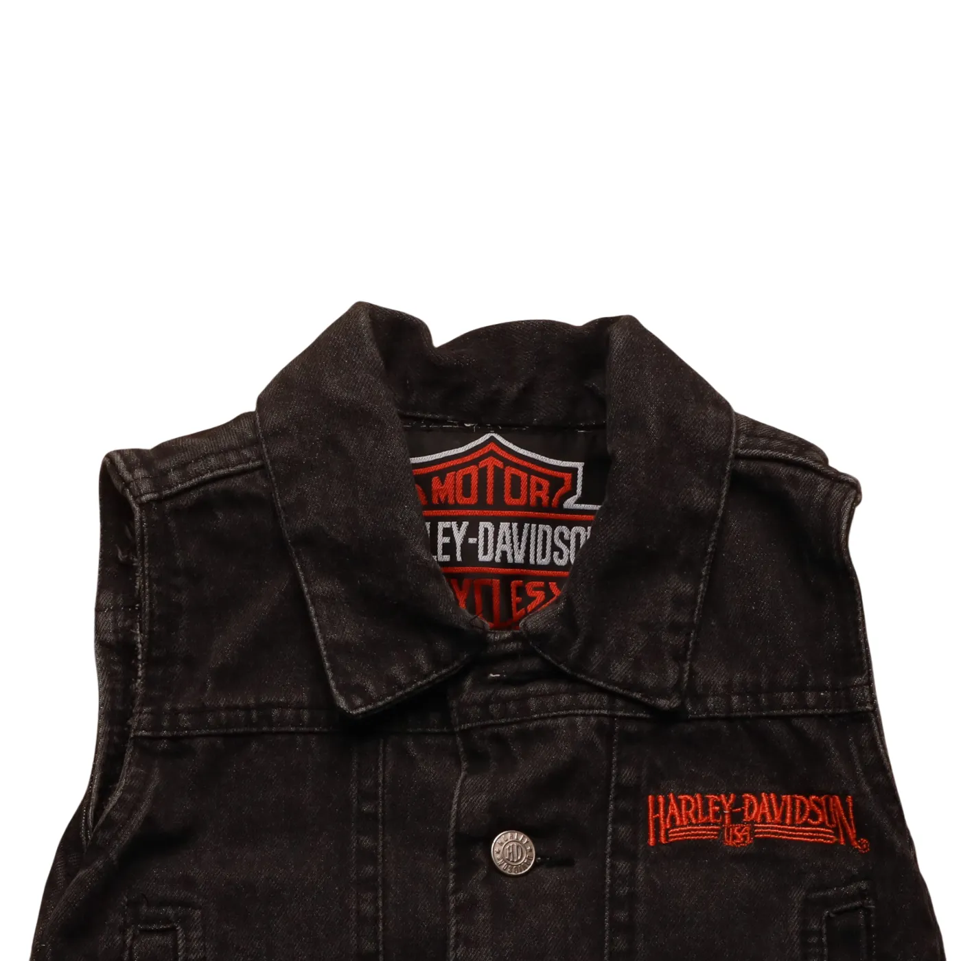 Harley Davidson Kids Vest Jacket Grey Age 4Y