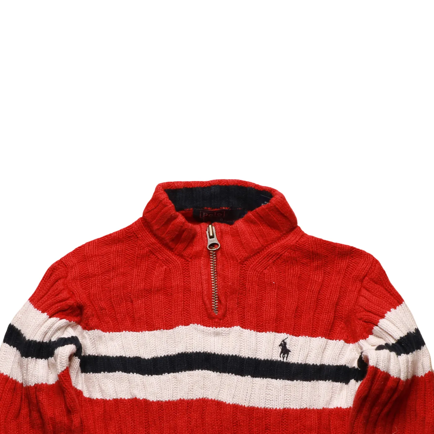 Ralph Lauren Kids 1/4 Zip Knitwear Jumper Multi Age 18M