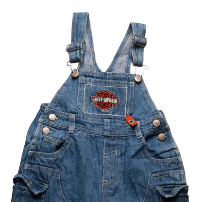 Harley Davidson Kids  Dunagarees Blue Age 12M