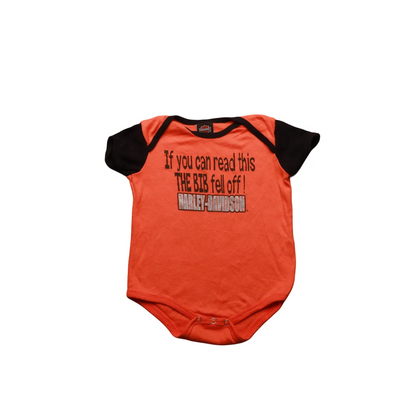 Harley Davidson Kids  Onesie Orange Age 18M