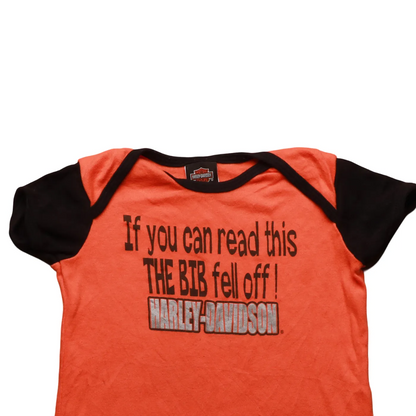 Harley Davidson Kids  Onesie Orange Age 18M