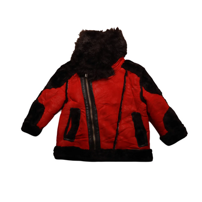Jordan Craig Kids Leather Jacket Red Age 3Y