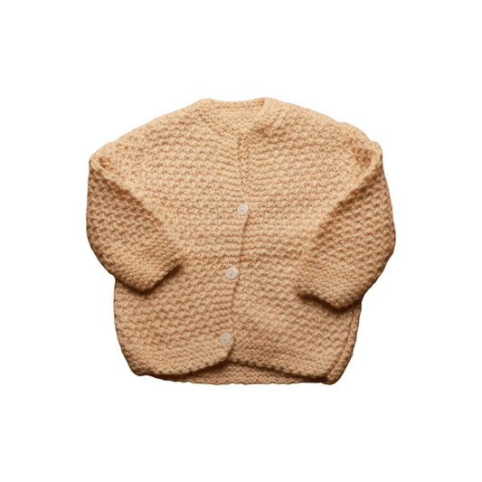 Unbranded Kids Crochet Cardigan Yellow Age 2Y