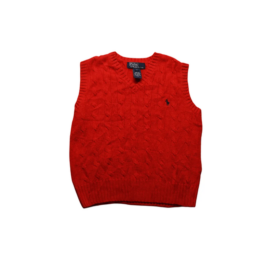 Ralph Lauren Kids Knitwear Vest Red Age 5Y