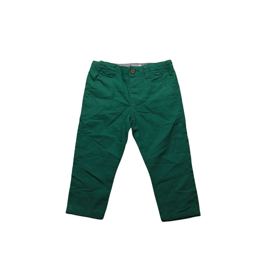 Unbranded Kids Chinos Trousers Green Age 18M